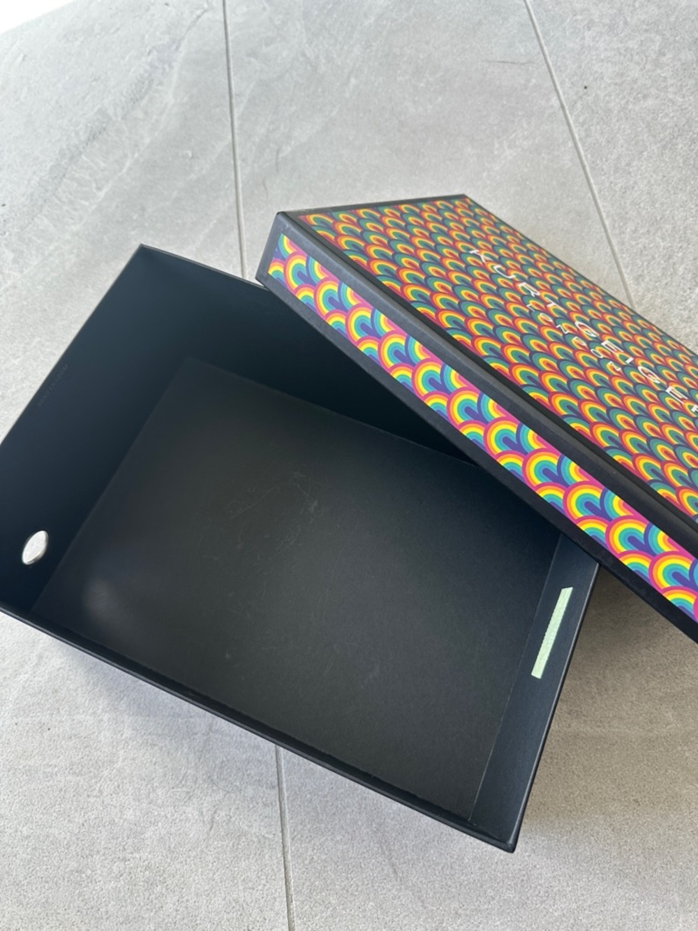 Kurt Geiger Multicolor Rainbow Pattern Decorative Box - Picture 2 of 7